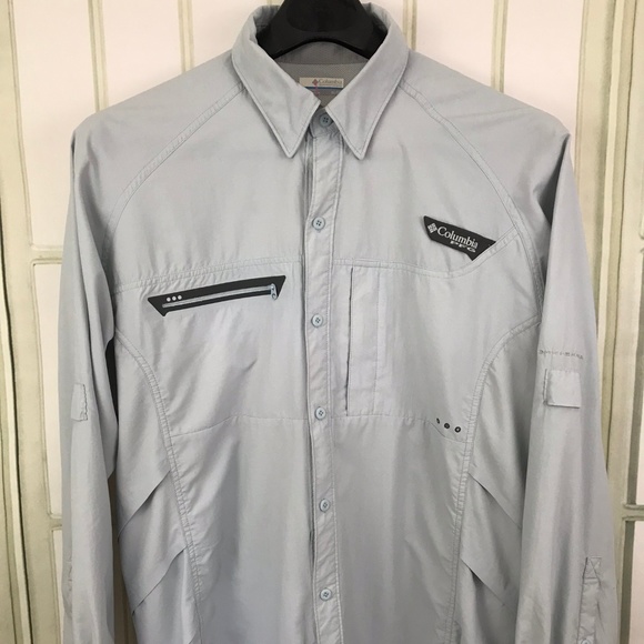 Columbia Other - Columbia PFG Omni-Shade Men's XL Gray Button Front